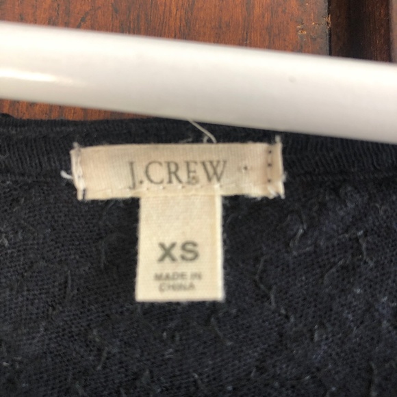 J Crew Black Sequin long sleeve top XS - Picture 5 of 5